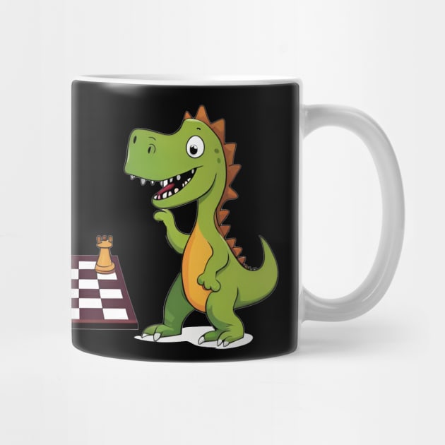 Chess Playing Dinosaur T-Rex by MordaxFurittus